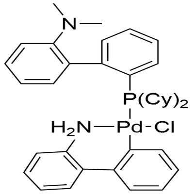 2-dicyclohexylphosphino-2-(N,N-dimethylamino)biphenyl(2′-amino-1,1′-biphenyl-2-yl) palladium(II) 구조식 이미지