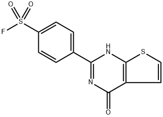 4-(4-oxo-3,4-dihydrothieno[2,3-d]pyrimidin-2-yl)benzene-1-sulfonyl fluoride4-(4-oxo-3,4-dihydrothieno[2,3-d]pyrimidine-2-yl)benzene-1-sulphonyl fluoride Structure