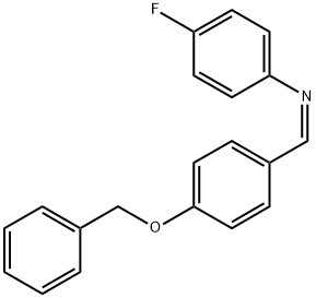 Benzenamine, 4-fluoro-N-[[4-(phenylmethoxy)phenyl]methylene]-, [N(Z)]- Structure