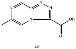 1,2,4-Triazolo[4,3-a]pyrazine-3-carboxylic acid, 6-methyl-, lithium salt (1:1) Structure