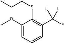 (2-methoxy-6-(trifluoromethyl)phenyl)(propyl)sulfane Structure