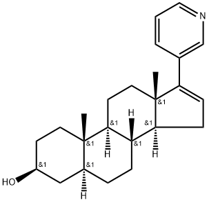 Abiraterone 5,6-Dihydro Impurity/17-(3-Pyridinyl)-(3β,5α)-Androst-16-en-3-ol Structure