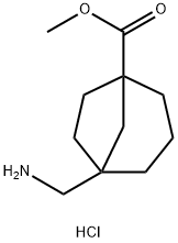 methyl
5-(aminomethyl)bicyclo[3.2.1]octane-1-carboxylat
e hydrochloride Structure