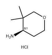 (R)-3,3-Dimethyloxan-4-amine hydrochloride Structure