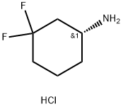 (R)-3,3-Difluoro-cyclohexylamine hydrochloride Structure