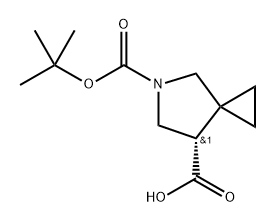 (S)-5-Aza-spiro[2.4]heptane-5,7-dicarboxylic acid 5-tert-butyl ester Structure