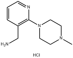 1-[2-(4-Methylpiperazin-1-yl)pyridin-3-yl]methanamine tetrahydrochloride 구조식 이미지