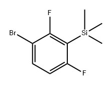 (3-Bromo-2,6-difluorophenyl)trimethylsilane Structure