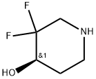 4-Piperidinol, 3,3-difluoro-,(4R)- 구조식 이미지