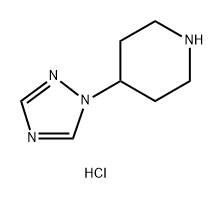 Piperidine, 4-(1H-1,2,4-triazol-1-yl)-, hydrochloride (1:2) 구조식 이미지