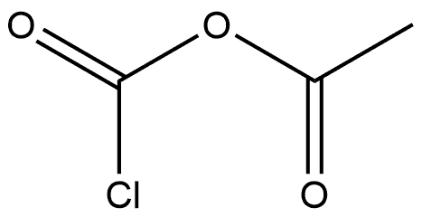 Acetic acid, anhydride with carbonochloridic acid Structure