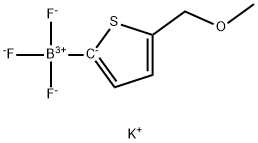 potassium trifluoro(5-(methoxymethyl)thiophen-2-yl)borate Structure