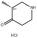 4-Piperidinone, 3-methyl-, hydrochloride (1:1), (3R)- Structure