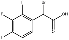 α-bromo-(2,3,4-trifluorophenyl)acetic acid Structure