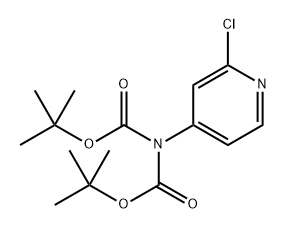 Imidodicarbonic acid, 2-(2-chloro-4-pyridinyl)-, 1,3-bis(1,1-dimethylethyl) ester Structure