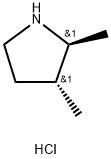 Pyrrolidine, 2,3-dimethyl-, hydrochloride (1:1), (2R,3S)-rel- Structure