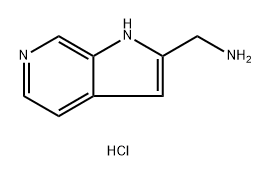 (1H-Pyrrolo[2,3-c]pyridin-2-yl)methanamine hydrochloride Structure