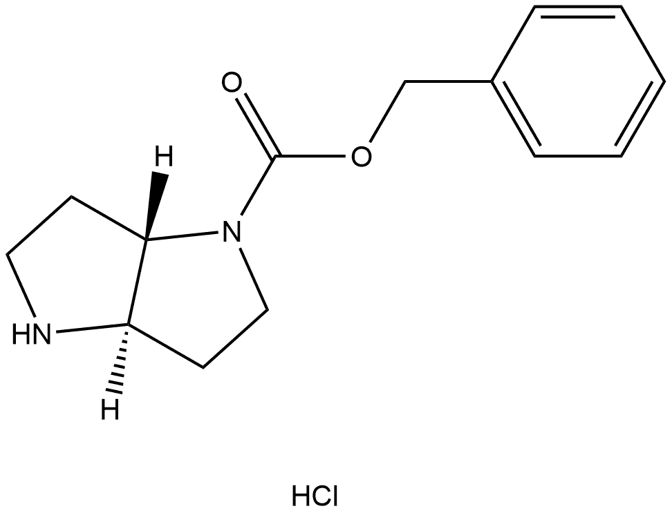 Trans-Hexahydro-Pyrrolo[3,2-B]Pyrrole-1-Carboxylic Acid Benzyl Ester Hydrochloride(WX111203S1) 구조식 이미지