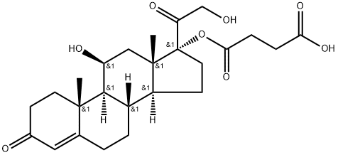 Hydrocortisone 17-Hemisuccinate Structure