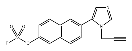 6-[3-(prop-2-yn-1-yl)imidazol-4-yl]naphthalen-2-yl sulfurofluoridate 구조식 이미지