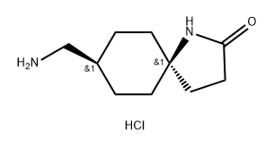 Meso-(5S,8S)-8-(Aminomethyl)-1-Azaspiro[4.5]Decan-2-One Hydrochloride Structure