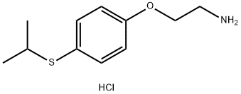 Ethanamine, 2-[4-[(1-methylethyl)thio]phenoxy]-, hydrochloride (1:1) Structure