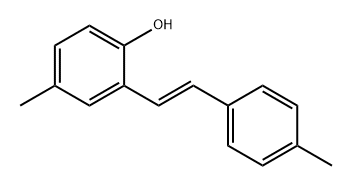 (E)-4-methyl-2-(4-methylstyryl)phenol Structure