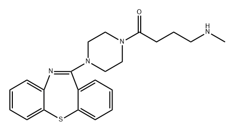 1-(4-(Dibenzo[b,f][1,4]thiazepin-11-yl)piperazin-1-yl)-4-(methylamino)butan-1-one Structure