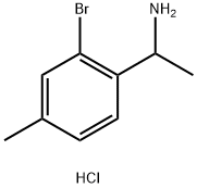 1-(2-Bromo-4-methylphenyl)-ethylamine hydrochloride Structure