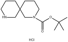 Tert-butyl 2,8-diazaspiro[5.5]undecane-2-carboxylate hcl Structure