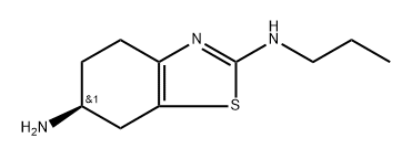 2,6-Benzothiazolediamine, 4,5,6,7-tetrahydro-N2-propyl-, (6S)- 구조식 이미지