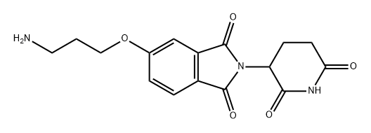 5-(3-aminopropoxy)-2-(2,6-dioxopiperidin-3-yl)isoindoline-1,3-dione 구조식 이미지