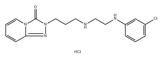 2-(3-((2-((3-Chlorophenyl)amino)ethyl)amino)propyl)-[1,2,4]triazolo[4,3-a]pyridin-3(2H)-one hydrochloride Structure