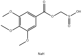 sodium ((3,4,5-trimethoxybenzoyl)oxy)methanesulfinate (Rongacyl) 구조식 이미지