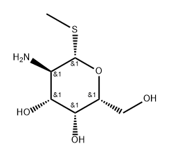 .beta.-D-Galactopyranoside, methyl 2-amino-2-deoxy-1-thio- Structure