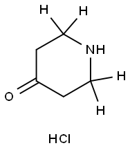 4-Piperidinone-2,2,6,6-d4, hydrochloride (1:1) Structure