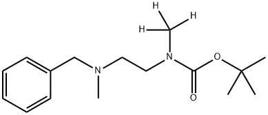 tert-butyl (2-(benzyl(methyl)amino)ethyl)(methyl)carbamate-d3 Structure