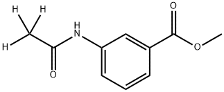 Benzoic acid, 3-(acetyl-d3-amino)-, methyl ester Structure