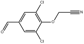 2-(2,6-Dichloro-4-formylphenoxy)acetonitrile Structure