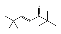 2-Propanesulfinamide, N-(2,2-dimethylpropylidene)-2-methyl-, [N(E),S(R)]- Structure