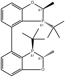 (2R,2'R,3R,3'R)-3,3'-di-tert-butyl-2,2'-dimethyl-2,2',3,3'-tetrahydro-4,4'-bibenzo[d][1,3]oxaphosphole 구조식 이미지