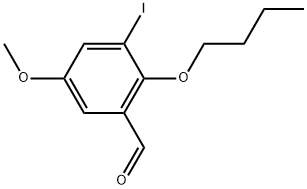 2-Butoxy-3-iodo-5-methoxybenzaldehyde Structure