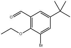 3-Bromo-5-(tert-butyl)-2-ethoxybenzaldehyde Structure