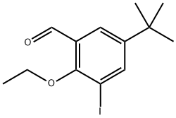 5-(Tert-butyl)-2-ethoxy-3-iodobenzaldehyde Structure