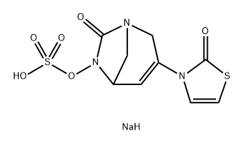 Sulfuric acid, mono[7-oxo-3-(2-oxo-3(2H)- thiazolyl)-1,6-diazabicyclo[3.2.1]oct-3-en-6-yl] ester, sodium salt (1:1) Structure