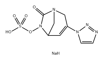 Sulfuric acid, mono[7-oxo-3-(1H-1,2,3-triazol1-yl)-1,6-diazabicyclo[3.2.1]oct-3-en-6-yl] ester, sodium salt (1:1) Structure