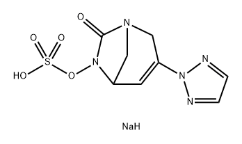 Sulfuric acid, mono[7-oxo-3-(2H-1,2,3-triazol2-yl)-1,6-diazabicyclo[3.2.1]oct-3-en-6-yl] ester, sodium salt (1:1) Structure