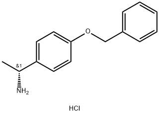 (R)-1-(4-phenylmethoxyphenyl)ethanamine hydrochloride Structure