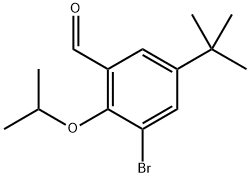 3-Bromo-5-(tert-butyl)-2-isopropoxybenzaldehyde Structure