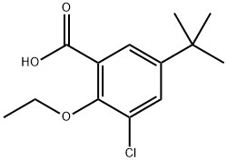 5-(tert-butyl)-3-chloro-2-ethoxybenzoic acid Structure